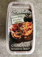 Mängden socker i Bruschetta à tartiner