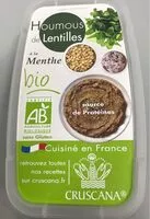 Mängden socker i Houmous de lentilles a le menthe Bio