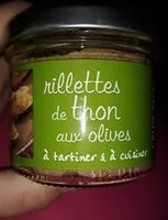 Mängden socker i Rillettes de thon aux olives