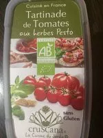 Mängden socker i Tartinade de tomates aux herbes pesto