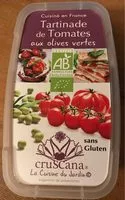 Mängden socker i Tartinade de tomates aux olives vertes
