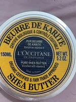 Mängden socker i Beurre de karite