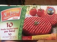 Mängden socker i Steaks hachés pur bœuf halal