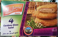 Mängden socker i 4 Cordons bleus halal - Surgelée