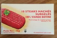 Mängden socker i 10 Steaks Hachés