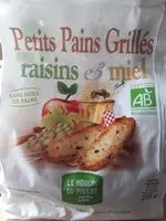 Mängden socker i Petit pain grillé raisin et miel