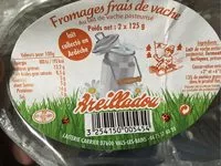 Mängden socker i Fromages frais de vache