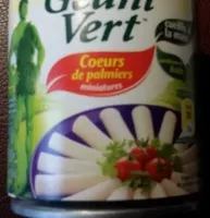 Mängden socker i Coeurs de palmiers miniatures