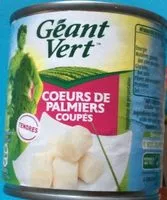 Mängden socker i Coeur de palmier coupé