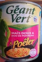 Mängden socker i Maïs doux & duo de poivrons