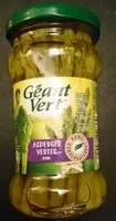 Mängden socker i Asperges vertes mini