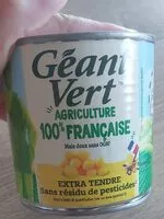 Mängden socker i Mais géant vert