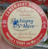 Mängden socker i Camembert d'Isigny (22% MG)