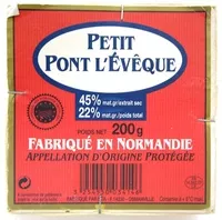 Mängden socker i Petit Pont l'Evêque AOP (22% MG)