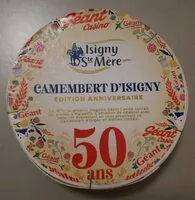 Mängden socker i Camembert d'Isigny - edition anniversaire 50 ans
