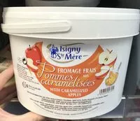 Mängden socker i Fromage frais aux pommes caramélisées