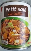 Mängden socker i Petit salé aux lentilles