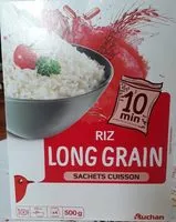 Mängden socker i Riz long grain incollable cuisson rapide 10 mn sachet cuisson