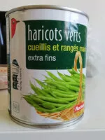 Mängden socker i Auchan haricots verts extra fins cueillis main boite 4/4 440g