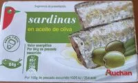 Mängden socker i Sardinas en aceite de oliva