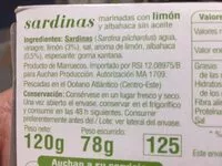 Mängden socker i Sardinas marinadas con Limón y Albahaca sin aceite