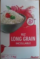 Mängden socker i Riz long grain incollable cuisson rapide 10 mn