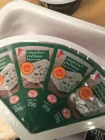Mängden socker i Le Roquefort portions au lait cru de brebis