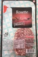 Mängden socker i Rosette Auchan 120g - 12 tranches