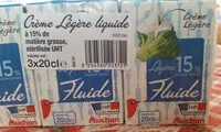 Socker och näringsämnen i Auchan creme legere fluide 15