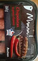Mängden socker i Chipolatas au piment d'espelette Mmmm!