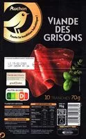 Mängden socker i Viande des Grisons 10 tranches