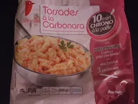 Mängden socker i Torsades à la carbonara, crème fraîche et lardons