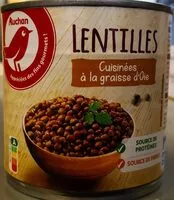 Mängden socker i Lentilles Cuisinées à la graisse d'Oie