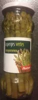 Mängden socker i Auchan asperges vertes moyennes bocal 185g