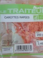 Mängden socker i Carottes râpées bio