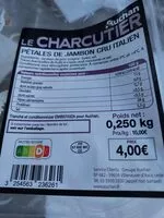 Mängden socker i PÉTALES DE JAMBON CRU ITALIEN