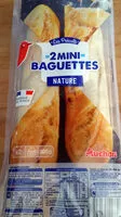 Mängden socker i 2 mini baguettes précuites