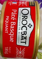 Mängden socker i Pâté Basque Piquant