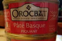 Mängden socker i Pâté basque piquant