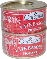 Mängden socker i Lot 2 Pâtés Basque Piquant Orocbat