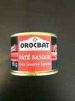 Mängden socker i Pâte Basque aux quatre épices