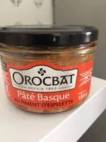 Mängden socker i Pâté Basque au piment d'Espelette