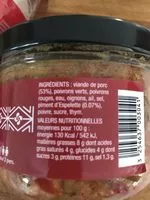 Mängden socker i Axoa de porc au piment d'Espelette OROCBAT