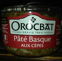 Mängden socker i Pate Basque aux cepes OROCBAT