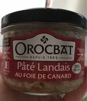 Mängden socker i Paté landais au foie de canard