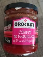 Mängden socker i Confit de piquillos au piment d'Espelette