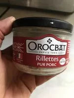 Mängden socker i Rillettes pur porc