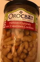 Mängden socker i Haricots cuisinés aux 3 saucisses confites