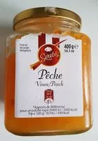 Mängden socker i Confiture de pêche