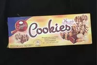 Mängden socker i Cookies au chocolat et arachides